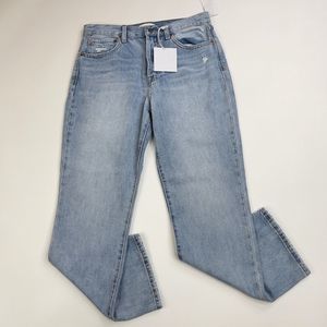 Pistola High Rise Slim Straight Jeans Morning Sky